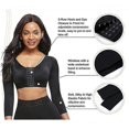 thumbnail image 4 of Mimigo Womens Shapewear 3/4 Sleeve Arm Shaper Front Closure Compression Bra Post Surgery Posture Corrector Tank Top, 4 of 5