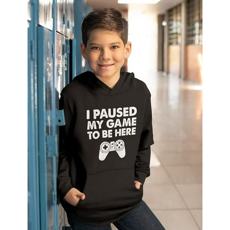 Tstars Boys Video Game Hoodie - I Paused My Game to Be Here Tstars Boys Video Game Hoodie - I Paused My Game to Be Here