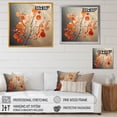thumbnail image 4 of Designart "An Abstract Interpretation Of Apricot" Leaves Floater Framed Wall Art Living Room, 4 of 5