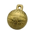thumbnail image 3 of 2x de Campana de Perro Campana Centro de Mesa Suministros Vintage Cobre Atractivo Patrón de Cabeza de Tigre Estilo Chino Campana de Gato Pulsera 2 piezas, 3 of 8