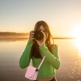 thumbnail image 4 of FESTFENDS Camera Carrying Case for Mini 7+ Instant Film Camera in Pink PU 1Pcs, 4 of 8