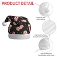 thumbnail image 4 of Salouo Popcorn for Adult Christmas Hat Xmas Holiday Hat Santa Hat for Women & Men Festive Headwear Accessories Fit for Christmas/ New Year/Holiday/Party,1PC, 4 of 6