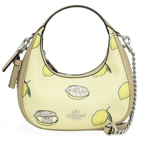 Coach Women's Carmen Mini Crossbody Bag with Lemon Print (Garden Glade Multi)