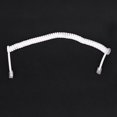 thumbnail image 4 of 1.5m 4.9ft White Stretchy Rj9 4p4c Handset Telephone Coiled Cable Cord Hy, 4 of 4
