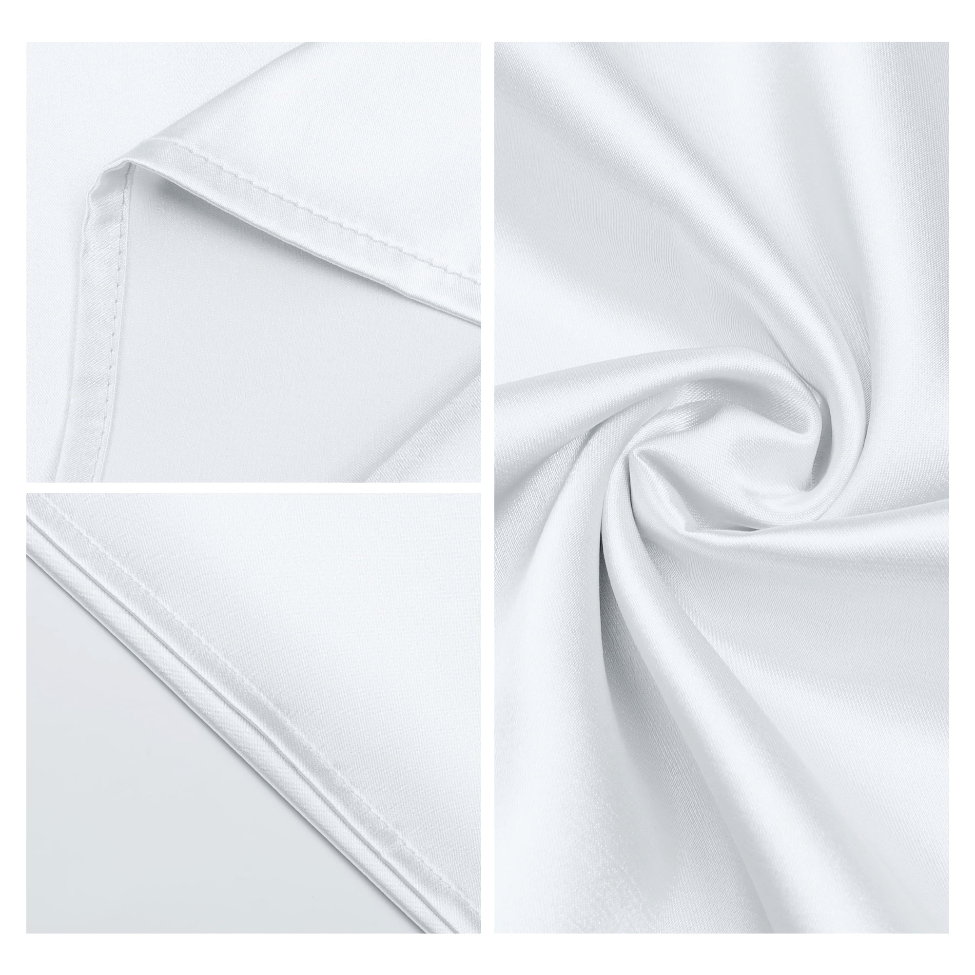 Unique Bargains Pillow Case with Envelope Pillowcases with Eye Mask, Hair Band White