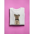 thumbnail image 3 of Sitting York Puppy Sweatshirt Women -SPIdeals Designs, Female Small, 3 of 4