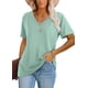 thumbnail image 1 of Camiseta Lunivop de Mujer con Cuello en V y Manga Corta para Verano, 1 of 4