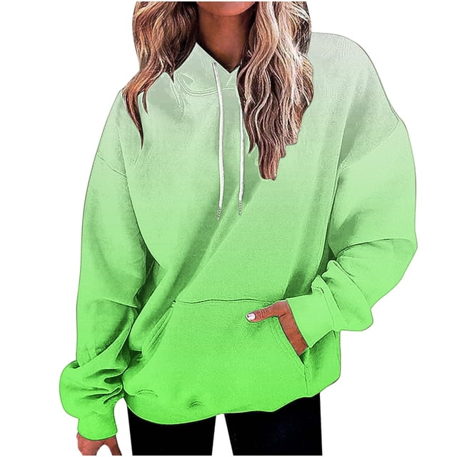 Neewe Womens Hoodies Oversized Sweatshirts Pullover Fleece Sweaters Long Sleeve Winter Fall Outfits Fashion Y2k Clothes