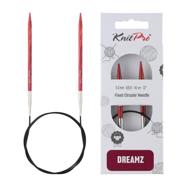Agujas circulares fijas KnitPro Dreamz 80 cm US Talla 8