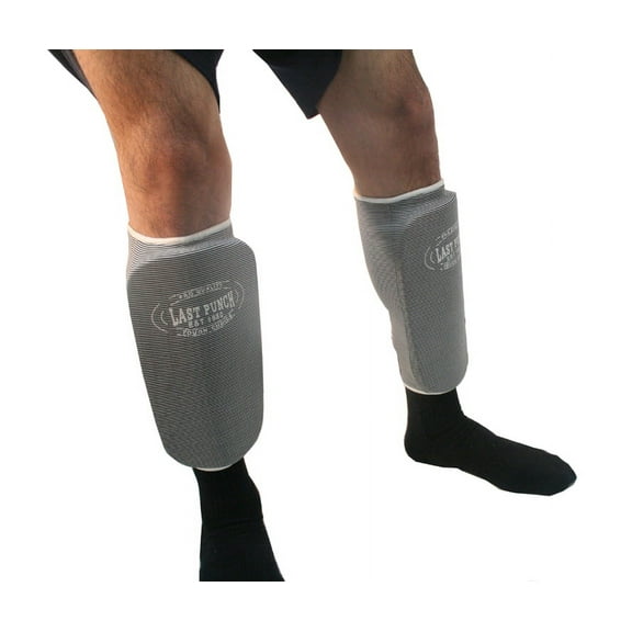Last Punch Professional Martial Arts Shin Pads MMA Gray S to XL All Size
