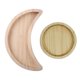 thumbnail image 4 of Bandeja para servir de madera, vajilla rústica, plato de postre, Luna para joyería con forma de sol, plato, cuenco, suministros para fiesta de Ramadán Eid Mubarak, 4 of 4