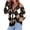 Plaid Black, variant on PRETTYGARDEN Women's Cardigan Argyle Winter Sweaters Cozy Warm Chunky Knit, Long Sleeve V Neck, Color Block Plaid, Button Up Pocket,Trendy Fall Jackets, Holiday Going Out Outfits