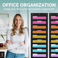 thumbnail image 5 of 2 Pack Heavy Duty Storage Pocket Chart for Classroom, 10 Pockets, 6 Overdoor Hangers Included, Hanging Wall File Organizer for Office File Folders, Assignments, Files, Scrapbook Papers & More (Black), 5 of 5
