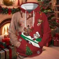 thumbnail image 5 of Sudaderas con capucha divertidas de Navidad para hombres y mujeres, sudaderas de estilo Hip Hop para parejas, Tops casuales de gran tamaño con cuello redondo, moda Harajuku, otoño, 5 of 5