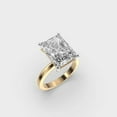 thumbnail image 2 of 1 Carat Stunning IGI Certified Lab Grown Diamond Proposal Ring Solid 10K Yellow Gold | Radiant Cut Solitaire Diamond Rings for Women | Size 10 Diamond-Capitals, 2 of 9