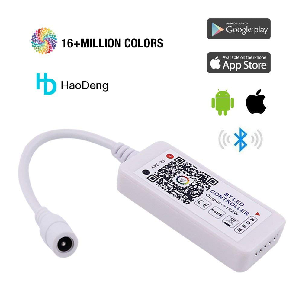 Hot LED RGB/RGBW Bluetooth Controller Strip Light Tool for iOS Android APP 