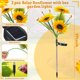 thumbnail image 2 of Luces solares para jardín Hortsun, 2 piezas, girasol y abeja, 69 cm, 2 of 6