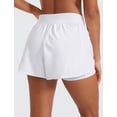 thumbnail image 2 of Shorts CRZ YOGA para correr y tenis, tiro alto, 3" blanco XS, 2 of 5
