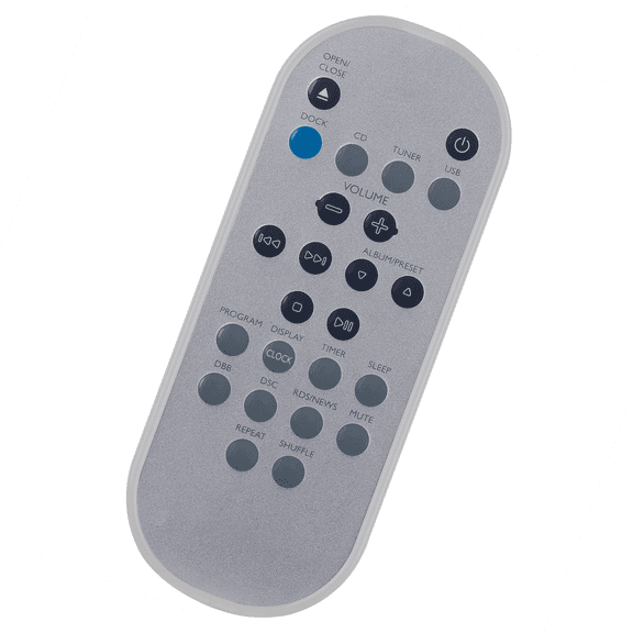 Replace Remote Control for Philips Micro Hi-Fi System MCM276R MCM276R/37B DC276