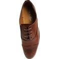 thumbnail image 7 of Via Farinella Mens Lace-Ups Oxford Adult Male Dress Shoes Brown 7.5, 7 of 7