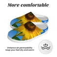thumbnail image 6 of Lsque Blue Sky Sunflower Pattern Womens Comfort Cotton on Scuff With Memory Foam and Anti-skid Sole Slipper-39/40, 6 of 7