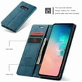 thumbnail image 3 of Galaxy S10e Case, Magnetic Folio Flip Leather Wallet Case Stand with Card Slots Protective Cover For Samsung Galaxy S10e 5.8 inch,Blue, 3 of 7