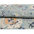 thumbnail image 7 of 8'x10' Beige Pure Wool Hand Knotted Traditional Design Oriental Rug_25, 7 of 7