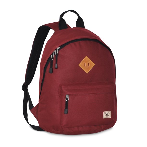 Everest Everest Vintage Backpack, Burgundy, One Size
