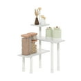thumbnail image 3 of Furinno Turn-N-Tube 3-Tier Multipurpose Corner Countertop Organizer Shelf, White/White, 3 of 6