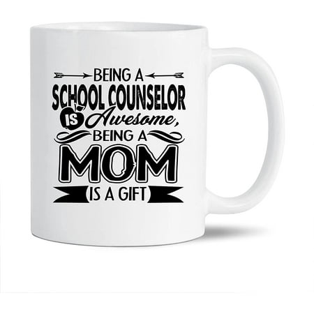 

Funny School Counselor White Mug Gift Ideas For Family / Friends Being A School Counselor Is Awesome Coffee Mug Funny School Counselor Cups Gifts School Counselor Ceramic Teacup 11 Oz.