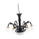 thumbnail image 2 of Lámpara colgante de araña a escala 1/87, diseño de lámpara de techo de mesa de arena de 3 V/12 V, decoración Negro, 2 of 9