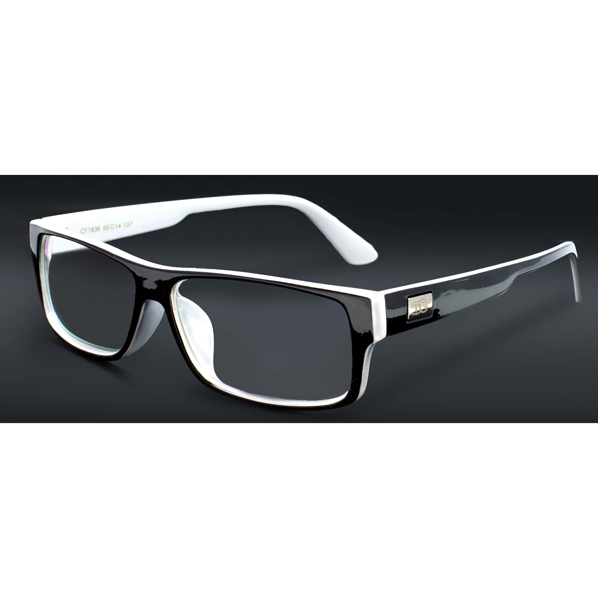 "Kayden" Retro Unisex Plastic Fashion Clear Lens Glasses