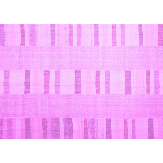 Ahgly Company Indoor Rectangle Solid Purple Modern Area Rugs, 5' x 8'