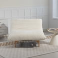 thumbnail image 5 of 43" Oversized Accent Chair, Paproos Comfy Reading Chair, Cloud Lounge Accent Chair Bean Bag Chair for Adults, Corduroy Upholstered Lazy Sofa for Living Room Bedroom, White, 5 of 14