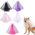 thumbnail image 2 of Adjustable Pet Veil Headpiece for Small Large Dogs Cats Bridal Costume Holiday Party Photo Accessories, 2 of 8