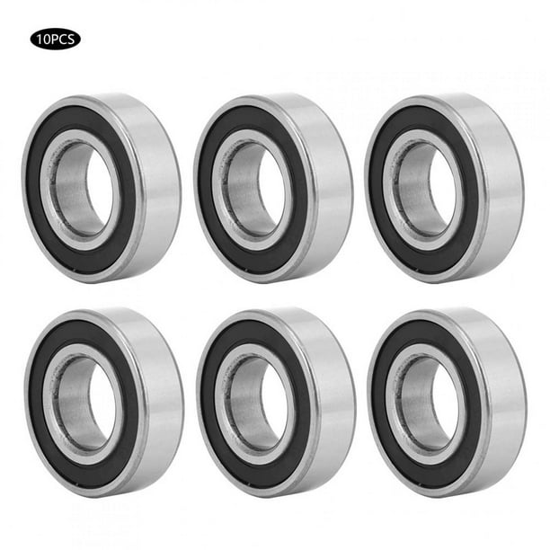 10 piezas de rodamientos de bolas 6205-2RS de alta velocidad con cubierta de goma para aplicaciones mecánicas automotrices/motores