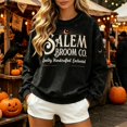thumbnail image 2 of Womens Tops Fall Sales Witch Graphic Print Lightweight Pullover Halloween Sweatshirt for Women, 2 of 4