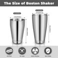 thumbnail image 2 of 3sets Cocktail Shakers Professional Bar Shaker Boston Shaker Set Stainless Steel Martini Shaker Dri, 2 of 5