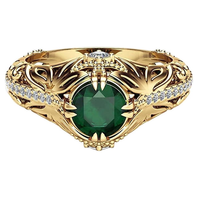 Qarigey Anillo de cristal brillante para mujer, artesanía decorativa de Metal, joyería de mano, fiesta, vacaciones, moda, decoración de vestir Ropa, zapatos y accesorios Miscelánea Talla 6 Qarigey AP017300-01