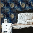 thumbnail image 5 of Magic Peel and Stick Wallpaper Celestial Occult All Seeing Eye Sword Compass Rose Wall Mural 23.6in x 9.8ft Self Adhesive Removable Wall Paper Renter Friendly Wallpaper for Bedroom Kitchen Livingroom, 5 of 8