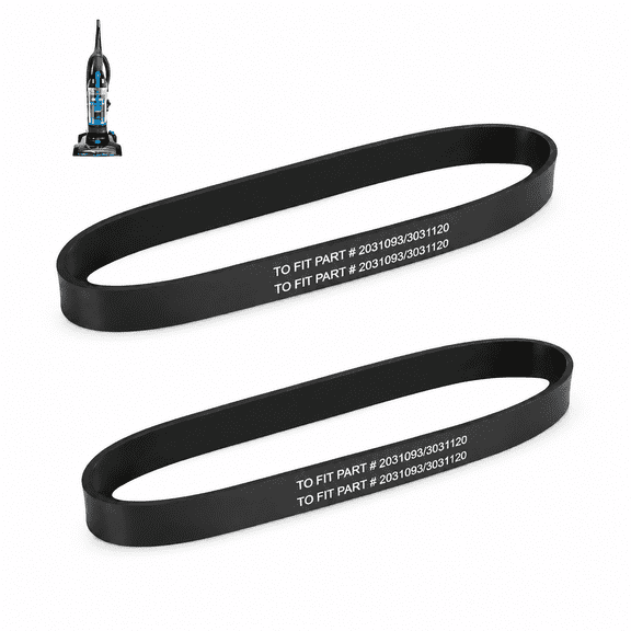 Replacement Belt for Bissell Powerforce Helix Vacuum,Parts # 3031120,Fits Models 2190,2191,2191U,2191X,1700,1797,17979,1797R,1701,1240,12401,6594,6594F,2140,68C7 (Pack of 2)