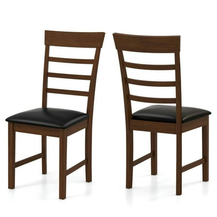 Resenkos Dining Room Chairs, Kitchen Chairs,Wooden Dining Chair with Rubber Wood Frame Set of 2-Oak