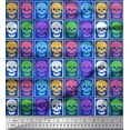 thumbnail image 1 of Soimoi Rayon Fabric Skull Halloween Print Fabric by The Yard 42 Inch Wide, 1 of 1