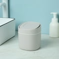 thumbnail image 7 of Gnmfd Mini Desktop Trash Can with Lid, Countertop Waste Basket for Office Bathroom Kitchen, Compact Small Garbage Bin for Paper Coffee Fruit Peel, Space Saving Tabletop Organizer for Home, 7 of 7