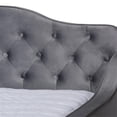 thumbnail image 4 of Baxton Studio Freda Gray Velvet Button Tufted Full Size Wood Daybed, 4 of 10