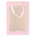 thumbnail image 2 of QIILU Sac Cadeau Transparent, Sac en Papier Réutilisable Durable Pliable avec Fenêtre Transparente pour Noël pour Mariages, 2 of 8