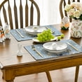 thumbnail image 2 of Sm:)e Hydrangea Easter Bunny Easte Table Runner Placemats Set of 4, 12 x 18 Inch, Spring Easter Decoration Home Kitchen Table Decor, 2 of 7