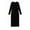 X-75Black, variant on YMNXA Women's Maternity Dress Long Sleeve Round Neck Solid Color Comfortable Stretchy Pregnant Dresses For Casual Daily Wear,Black,L