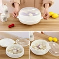 thumbnail image 2 of 1-Tier Microwave Steamer Heating Steamer for Home Kitchen White (Round), 2 of 7