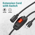 thumbnail image 2 of FIRMERST 1875W Outdoor Extension Cord with Waterproof Switch 6 Feet,2 Pack, 2 of 7